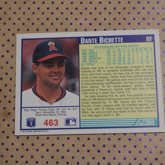 Dante Bichette #463 Baseball Card - Picture 2 of 2